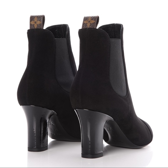 Louis Vuitton Uniform Suede Monogram Booties 38.5 - Picture 1 of 10